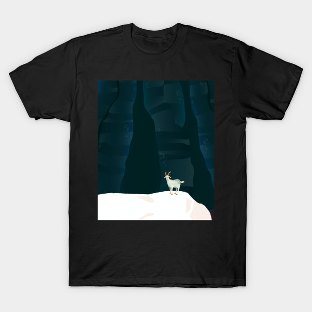 Lone goat deep in canyon T-Shirt by SkyisBright